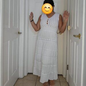 Long White Maxi dress